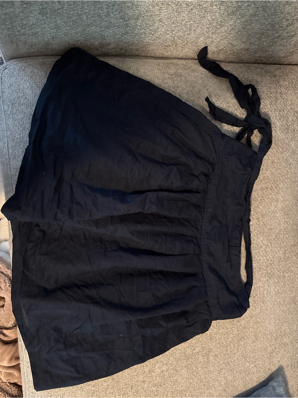 Gap Navy Cotton Wrap Skirt Size 4 Tie Waist Skirt